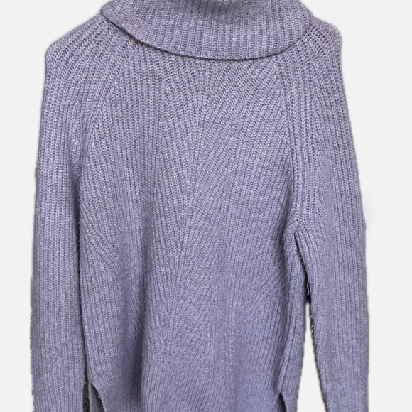 Madewell Wool Heather Wisteria Mercer Turtleneck S - Picture 2 of 4